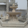 【萬達】直銷漢白玉石雕噴泉 歐式噴泉擺件 大理石噴水雕塑