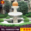 石雕噴泉風水球流水景觀庭院小區別墅漢白玉大理石轉運球噴水擺件