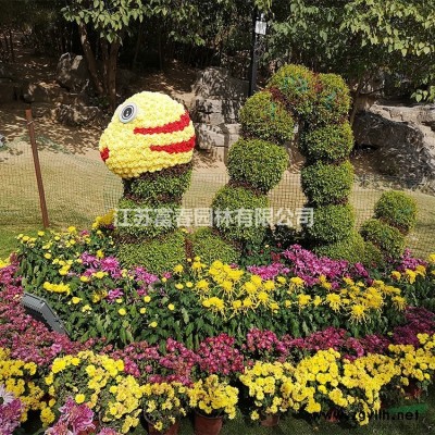 綠雕仿真植物造型制作動物景觀植物雕塑城市園林景觀國慶定制