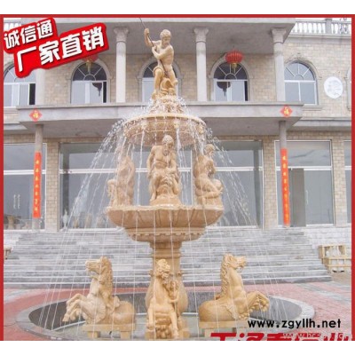 大理石歐式別墅裝飾石雕噴泉/大中小型石雕風水球/可加工定做