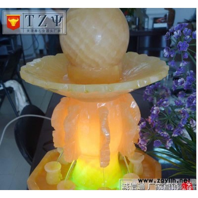 流水噴泉小件風水球客廳迎賓處燈光水景霧化創意禮品擺件