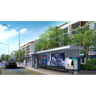 淄博站臺公交車燈箱 路燈箱 綠化帶廣告燈箱